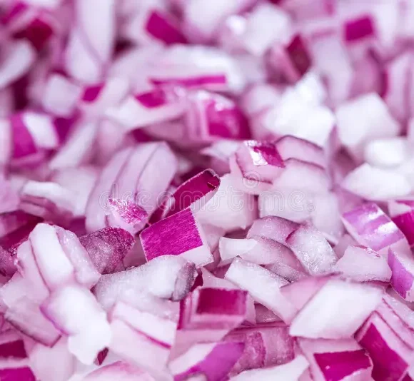 diced red onions background image use as as texture 65337688 580x534